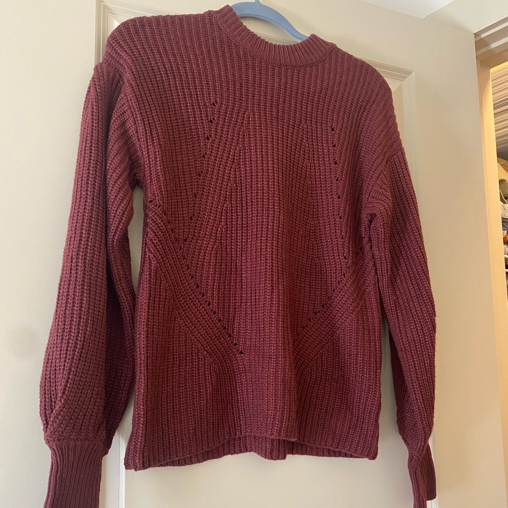 New burgundy sweater